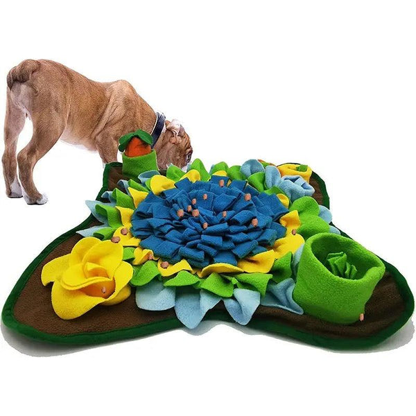 AWOOF Pet Snuffle Mat for Dogs, Interactive Feed Game for Boredom, Encourages Natural Foraging Skills for Cats Dogs Bowl Travel Use, Dog Treat