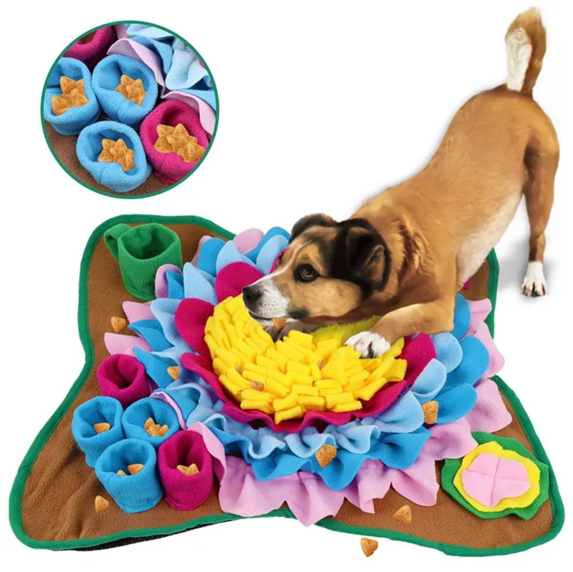 quebran interactive dog toys snuffle mat for dogs, chips dog snuffle