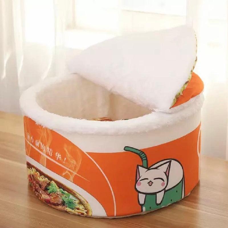 Ramen Cat Bed Noodle Cup Pet Sleeping Bag for Cats & Small Dogs – HOMIZONE